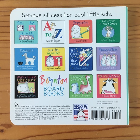 “Moo, Baa, La La La” Board-book, by Sandra Boynton, Like New - Picture 2 of 14